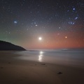 Australian east coast, Pleiades, Venus, Orion, air glow - Yuri Beletsky
